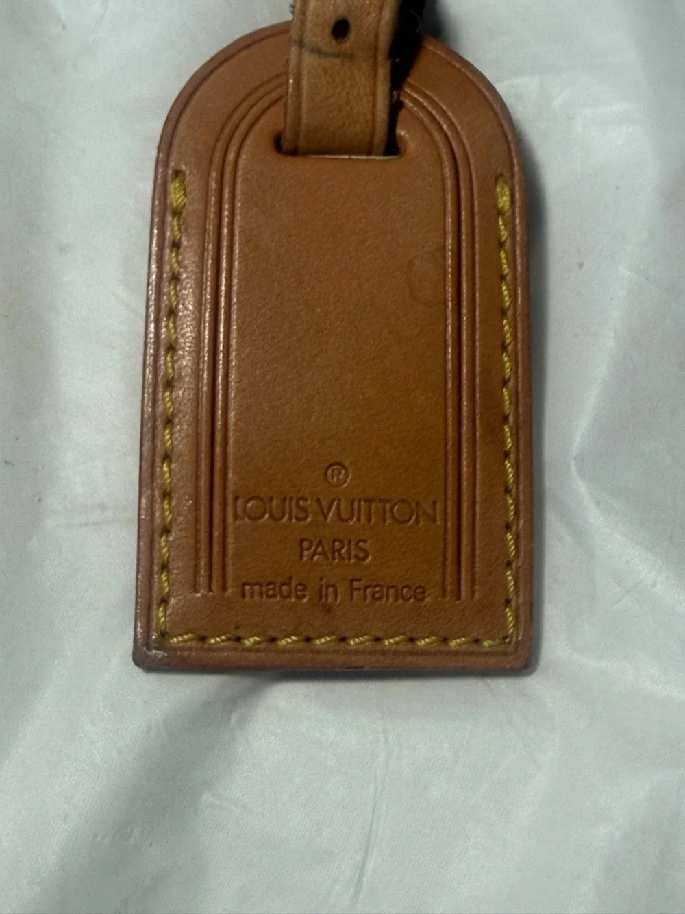 Louis Vuitton Vachetta Tan Leather Luggage Tag